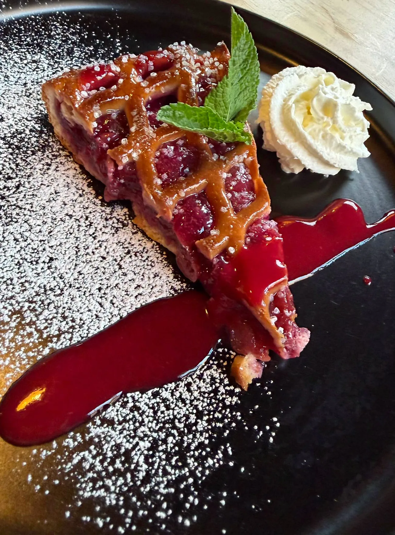A carefully plated dish at Brasserie Atelier