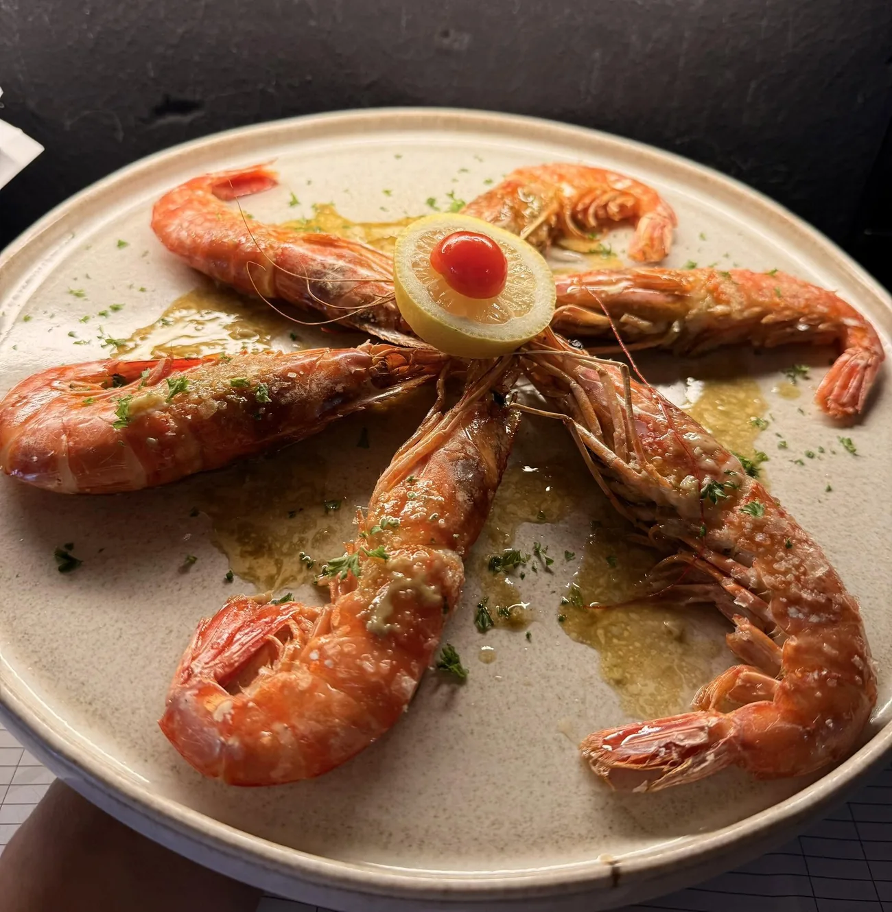 A plated dish at Brasserie Atelier